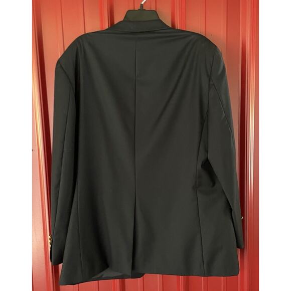 Lauren Ralph Lauren LRL Blazer Sport Coat Classic Navy Gold Buttons Wool 44R - Picture 2 of 12